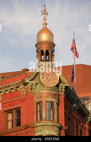 Sun Trust Bank building gilded cupola New York Ave & 15th St NW Washington DC across from White House and Department of Treasury Stock Photo