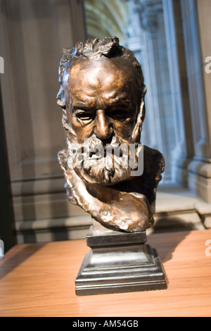 Bust of  french author Victor Hugh 1883 by Auguste Rodin in The Kelvingrove Museum Glasgow