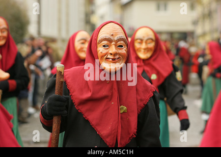 Swabian Fastnacht (carnival), Lindau, Allgaeu, Bavaria, Germany Stock Photo