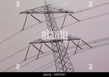 Electricity pylon Stock Photo