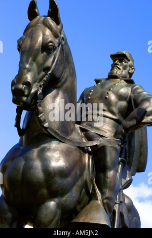 Stonewall Jackson Monument at Manassas National Battlefield Park Virginia VA US USA Stock Photo