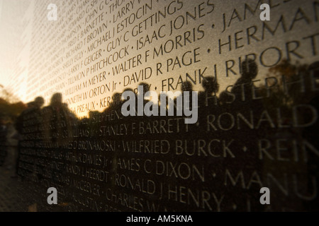 Washington Vietnam Memorial. Washington Vietnam Veterans War Memorial in Washington DC. Stock Photo