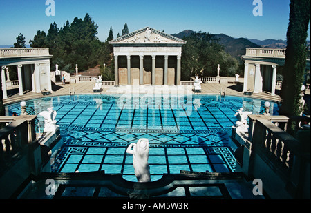 Neptune swimming pool, Hearst Castle, former home of publisher William Randolph Hearst, San Simeon, California, USA Stock Photo