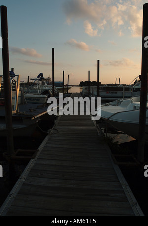 Crystal River harbour in Florida Stock Photo