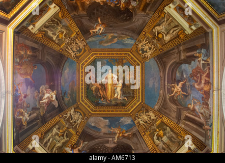 The ceiling of the Sala Delle Muse Room of the Muses Vatican Museum ...