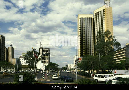 Kenyatta Avenue Nairobi seen from the New Stanley Hotel Nairobi Kenya ...