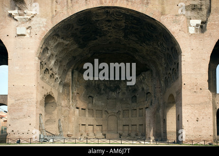 The Roman Forum, Basilica of Constantine and Maxentius, Rome, Italy Stock Photo