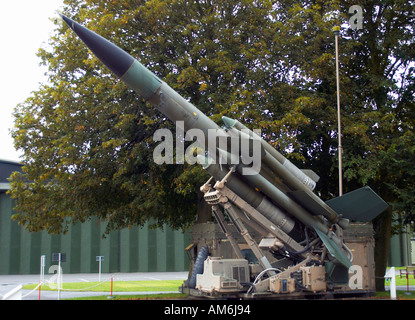 Bloodhound Anti Aircraft Missile at Duxford Air Museum Stock Photo