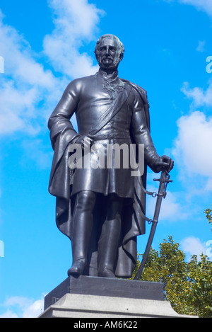 Statue of Major General Sir Henry Havelock in Trafalgar Square London UK Stock Photo