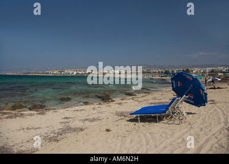 Pafos town beach Stock Photo