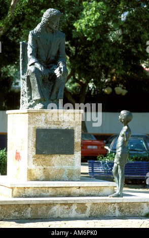 San Fernando the statue of the legendary flamenco singer Camaron de la isla Stock Photo