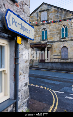 Crossing in Charlestown, a quarter of ST.Austell, Cornwall, England, Great Britain Stock Photo