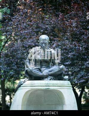 Statue of Mahatma Gandhi, Tavistock Square, London. Stock Photo