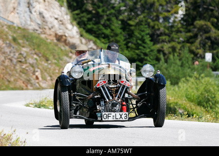 Morgan Threewheeler Super Sports, vintage car, year of construction 1934, Ennstal-Classic 2007, Austria Stock Photo