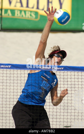 SWATCH FIVB World Tour pro beach volleyball Carson California USA Stock Photo