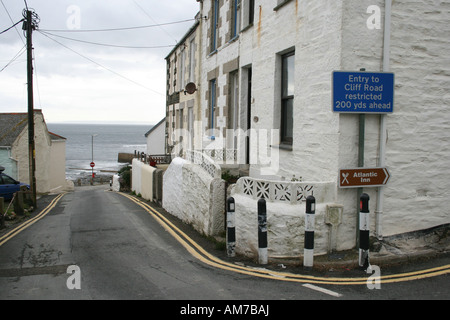 Houses at the coast of Porthleven, Cornwall, Great Britain Stock Photo