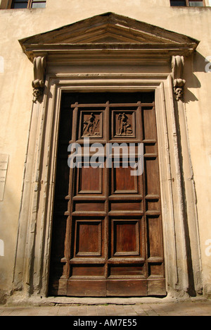Death Door Santa Maria Grazia Sansepolcro Tuscany Italy Stock Photo