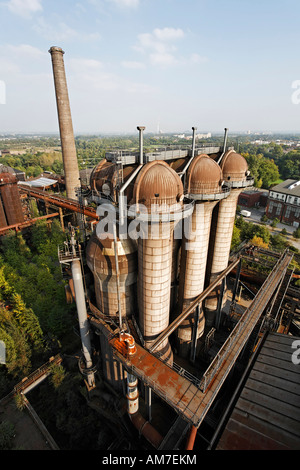 Former blast furnace of Thyssen at Meiderich landscape park Duisburg-North, NRW, Germany Stock Photo