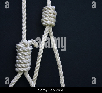Knotted rope, Berlin, Germany Stock Photo