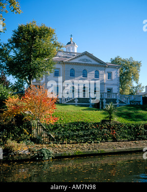 Ionic Villa beautiful Regency style house by Regent s Canal London NW1 England  Stock Photo