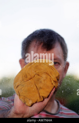 Window Cleaner Stock Photo