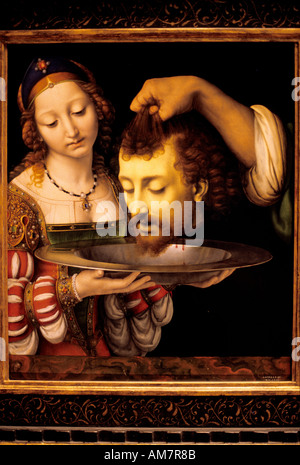 Salome with the head of st John the Baptist by Andrea Solario 1460 1524 Stock Photo