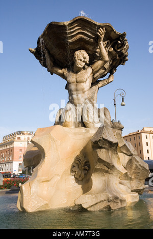 Fontana dei Tritoni, in Piazza della Bocca della Verita, Rome, Italy Stock Photo