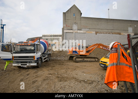 St Austell town centre as work starts on the redevelopment 2007 Stock Photo