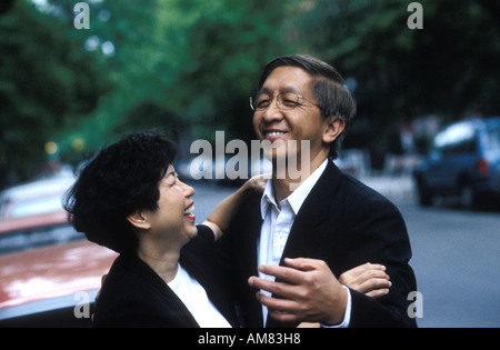 Mature couple dancing Stock Photo