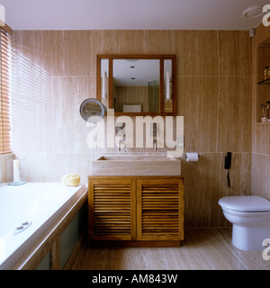 Bathroom in luxury London apartment Stock Photo