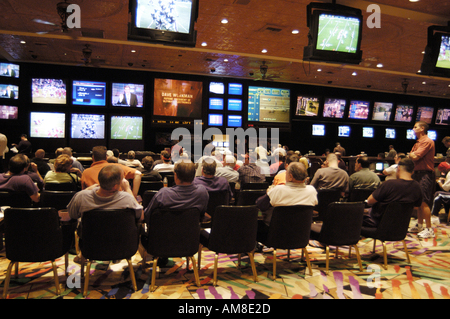 Legal gamberling in Sports Bar Las Vegas Stock Photo