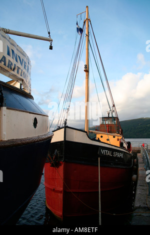 Vital Spark, Clyde Puffer, Inverary Harbour, Argyll, West Coast of Scotland, UK Stock Photo