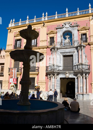 Malaga Costa del Sol Spain Palacio Episcopal in Plaza del Obispo Stock Photo