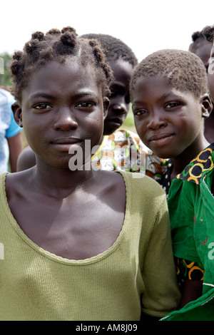 Fada N Gourma Burkina Faso August 23rd 2005 Children from the village of Oue Stock Photo