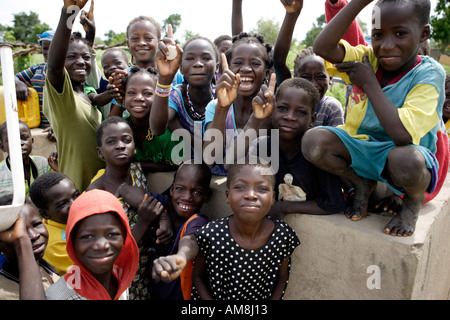 Fada N Gourma Burkina Faso August 23rd 2005 Children from the village of Oue Stock Photo