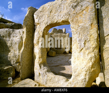 MT - MALTA:  Hagar Qim Temple Stock Photo