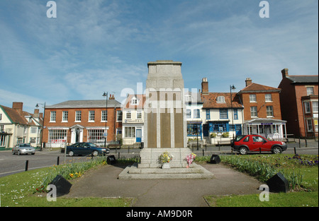 Dereham town war memorial, Norfolk. Stock Photo