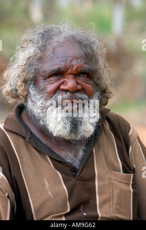 Aboriginal artist Ronnie Alice Springs Australia Stock Photo