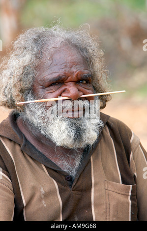 Aboriginal artist Ronnie Alice Springs Australia Stock Photo