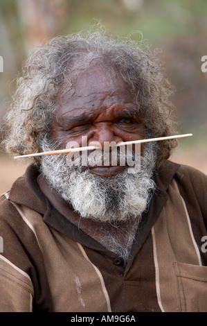 Aboriginal artist Ronnie Alice Springs Australia Stock Photo