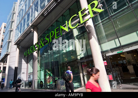Marks Spencer Store On Moorgate London Stock Photo Alamy