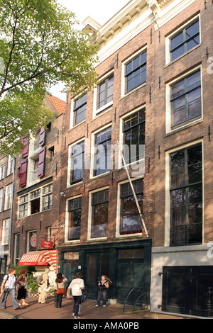 The Anne Frank House Museum at the Prinsengracht 263 in Amsterdam - in ...