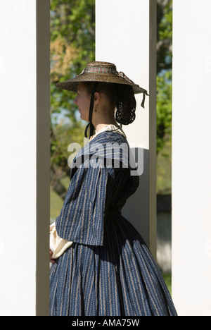 A reenactor at Appomattox Courthouse National Historic Park in Appomattox, Virginia. Stock Photo