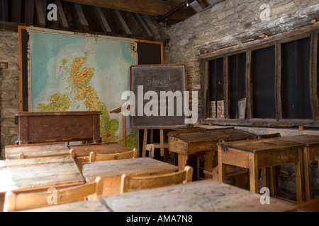 UK Dorset Poole Old Town Quay High Street Scaplens Court museum schoolroom Stock Photo