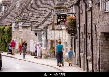 UK Dorset Corfe Castle village street Stock Photo