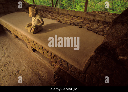 Maya, Honduras, Copan, Sepulturas, Corn God Stock Photo