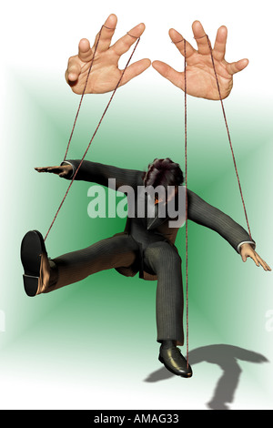 Puppet on a string Stock Photo