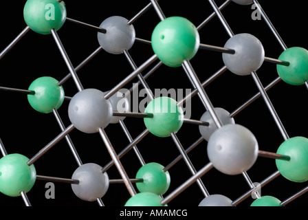 Close-up of ball and stick model Stock Photo