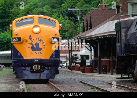 1960s era scenic railway in Jim Thorpe Pennsylvania Stock Photo