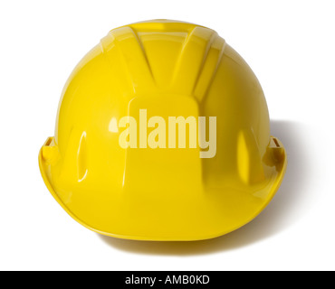 Yellow Construction Hard Hat protection Stock Photo